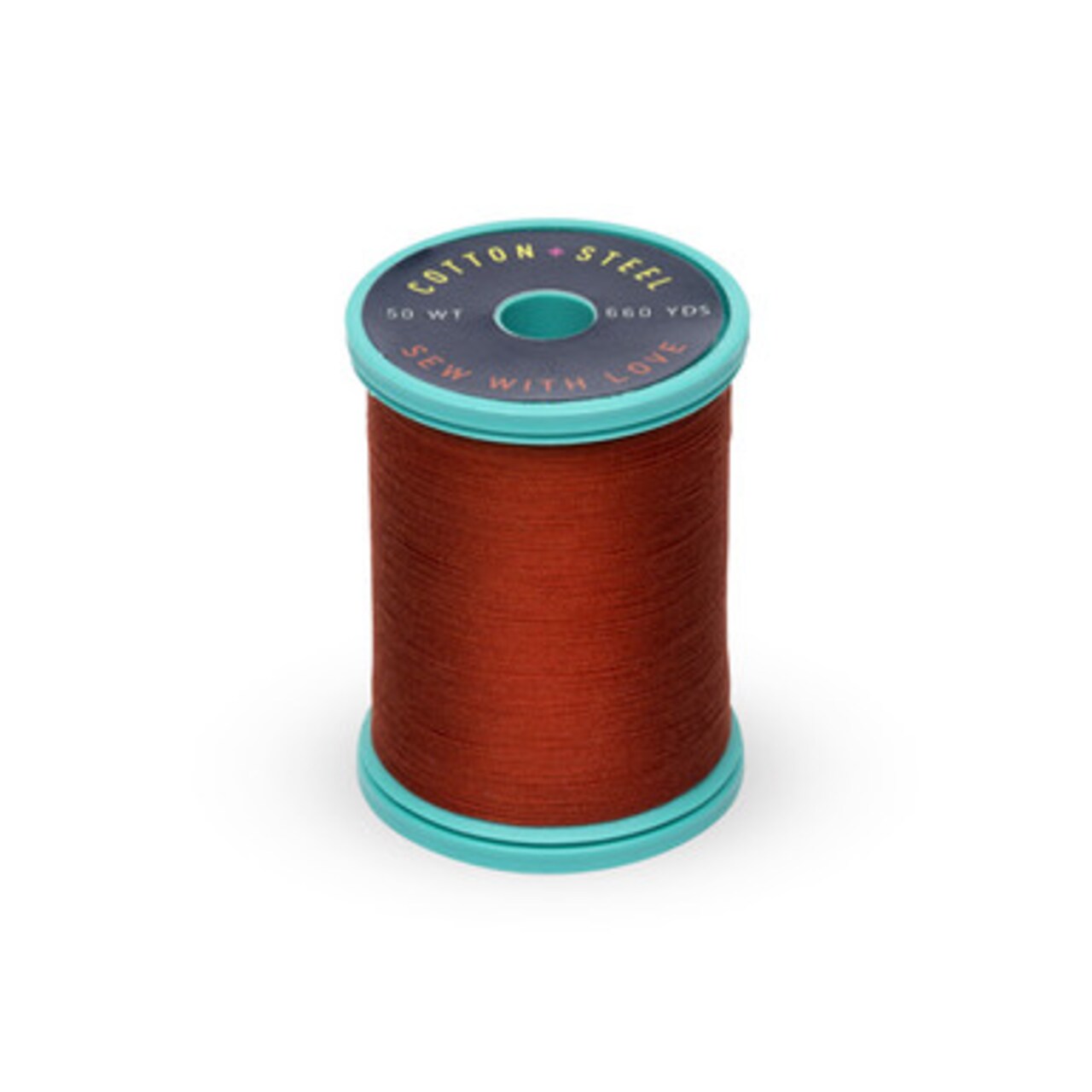Cotton + Steel 50 Wt. Cotton Thread by Sulky - Rust - 660 yd. Spool